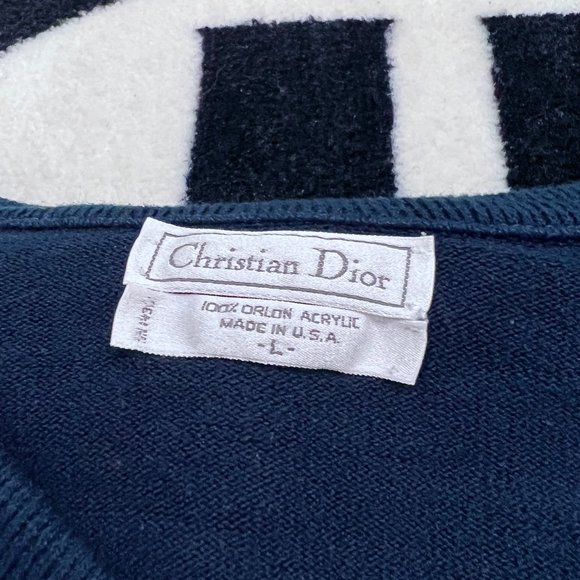 Vintage DIOR Orlon Acrylic Sweater - Picture 4 of 5